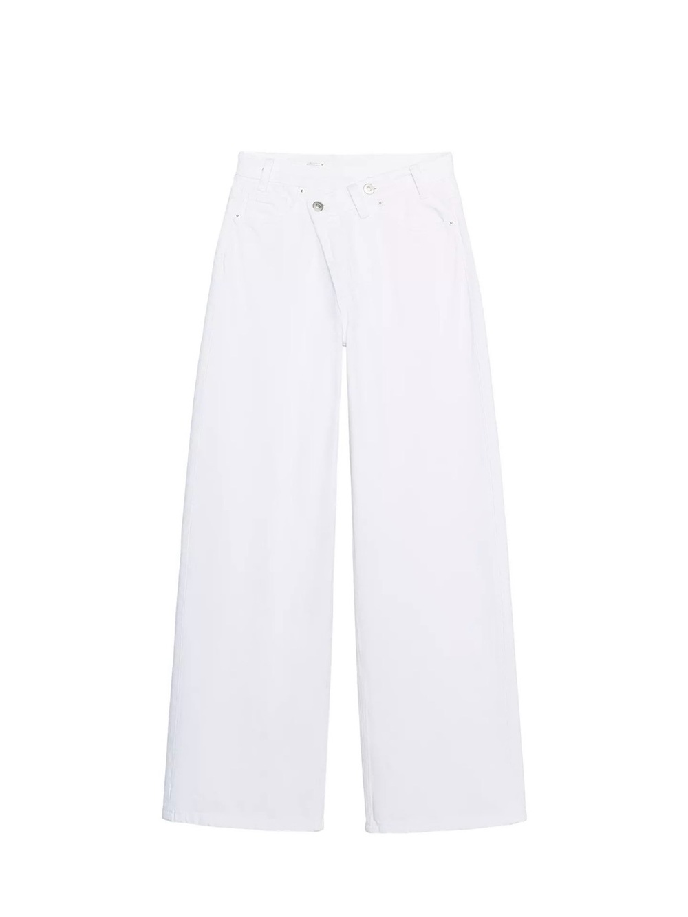 Zara White Wide-Leg Jeans